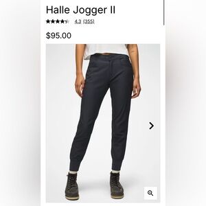 Prana Coal Gray Halle Jogger II